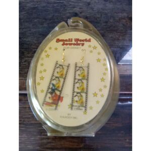 MICKEY MOUSE Disney Earrings Pierced Dangle Film Strip In Original Packaging (G1